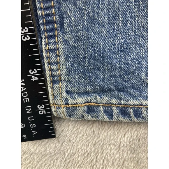 Arizona Jeans Mens 36x36 Flex Relaxed Straight Sits Below Waist Blue Denim - Picture 11 of 16